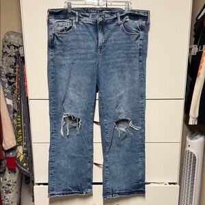 Torrid Blue Perfect Wide leg Vintage Stretch Jeans